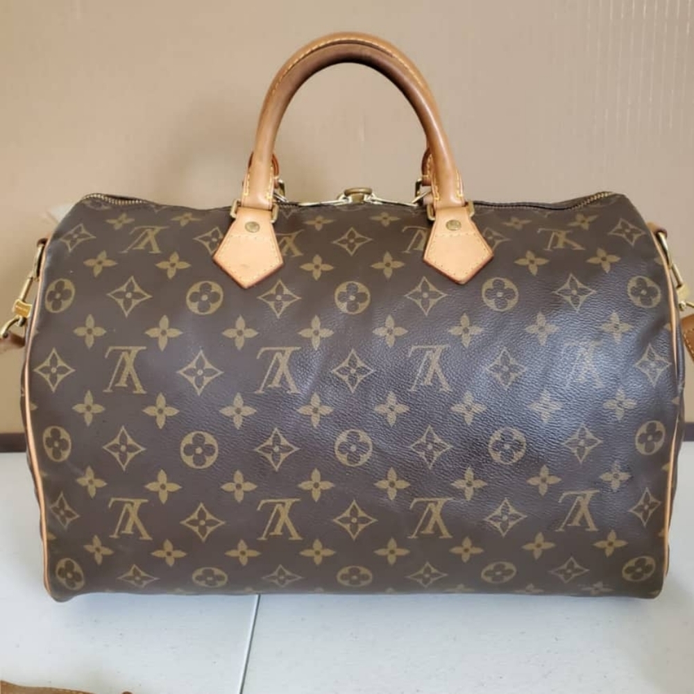 LOUIS VUITTON Monogram Bandouliere Speedy 35 Bag - Picture 3 of 14
